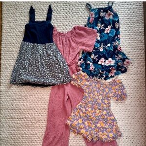 Girls Romper and Dress Bundle 7/8